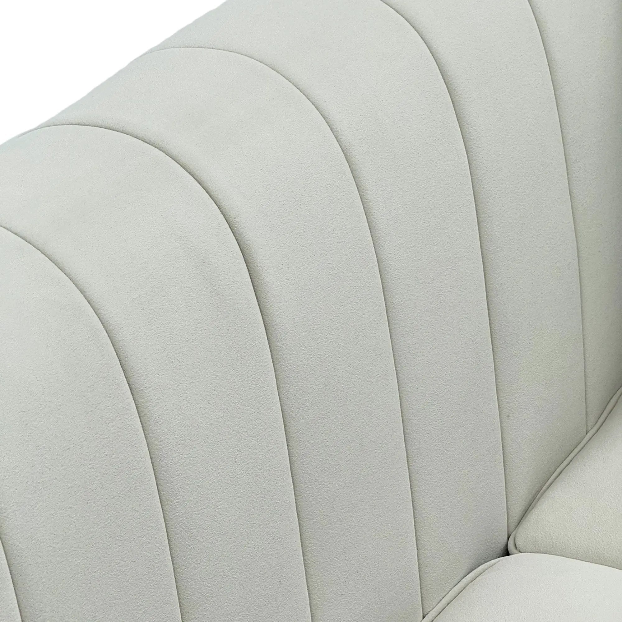 FX-P82B-BE (834-3 Sofa) Velvet 3-Seater Sofa by HouseOfZazla