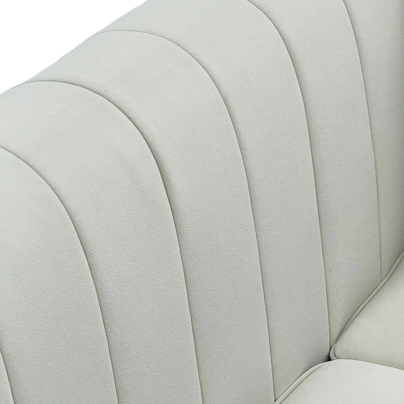 FX-P82B-BE (834-3 Sofa) Velvet 3-Seater Sofa by HouseOfZazla