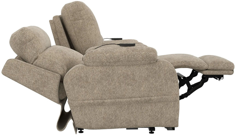 Regenerator - Dual Lift Power Headrest Console Loveseat With CR3 Heat/Massage/Lumbar/Zero Gravity by Unique Piece Furniture