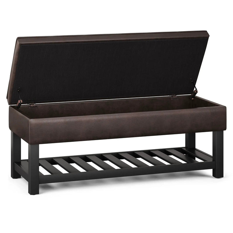 Cosmopolitan - Storage Ottoman Bench With Open Bottom by Unique Piece Furniture