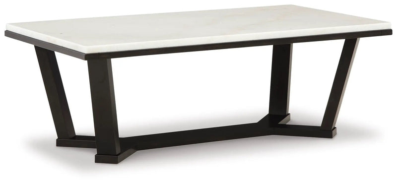 Fostead - Rectangular Cocktail Table - White / Espresso by Unique Piece Furniture