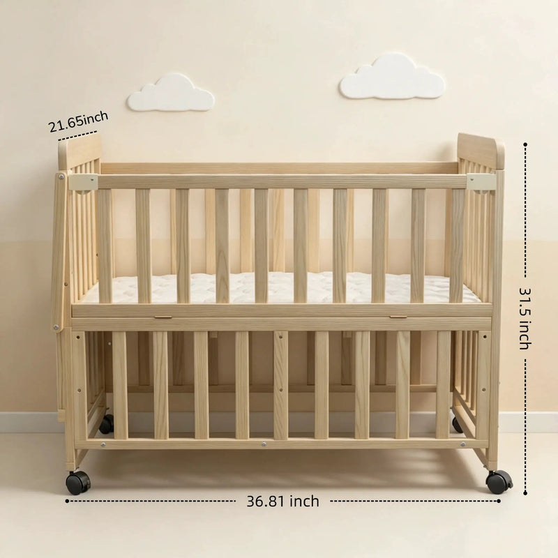 Solid Wood Baby Bassinet by HouseOfZazla