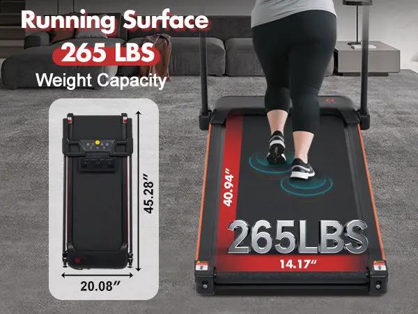 Portable Treadmill with 8% Incline and 265 lb Capacity by HouseOfZazla