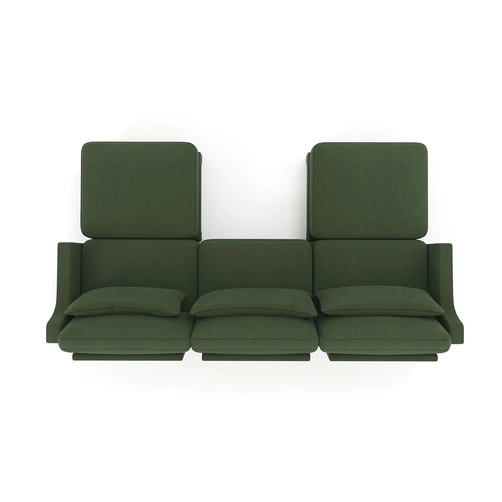Stylish Sofa With Ottoman And Lumbar Pillows, Ergonomic Design by HouseOfZazla