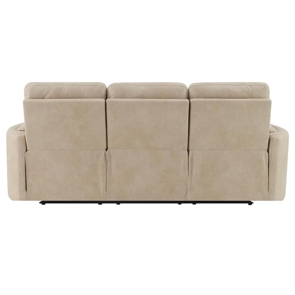 Elison - Motion Sofa - Dark Beige Polish Microfiber by Unique Piece Furniture