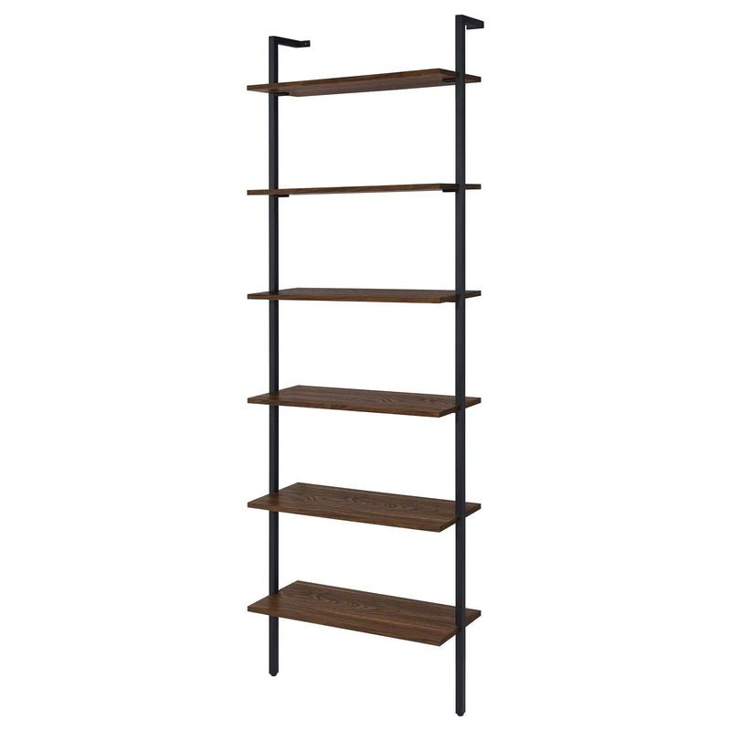 Owens 96-inch 6-shelf Wall Bookshelf Walnut by Unique Piece Furniture