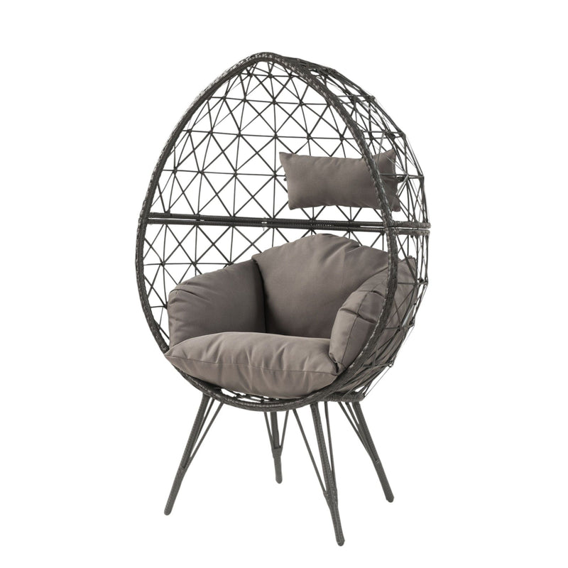 Aeven - Patio Lounge Chair - Light Gray by HouseOfZazla