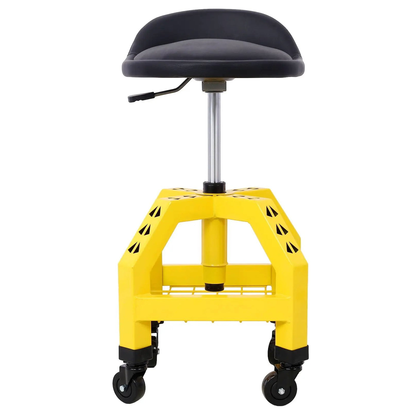 Pneumatic 360 Degree Swivel Stool, Mechanics Rolling Creeper Seat, Heavy Duty Rolling Mechanics Stool, Shop Stool With Casters by HouseOfZazla