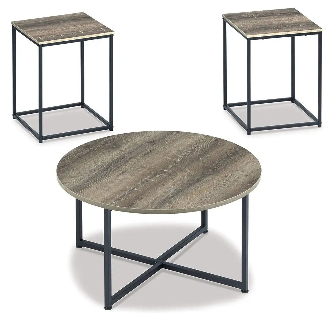 Wadeworth - Occasional Table Set (Set of 3) - Brown / Beige by Unique Piece Furniture