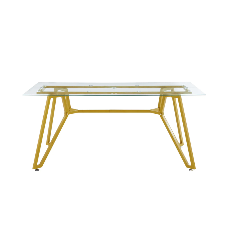 70.9-Inch Rectangular Glass Dining Table by HouseOfZazla