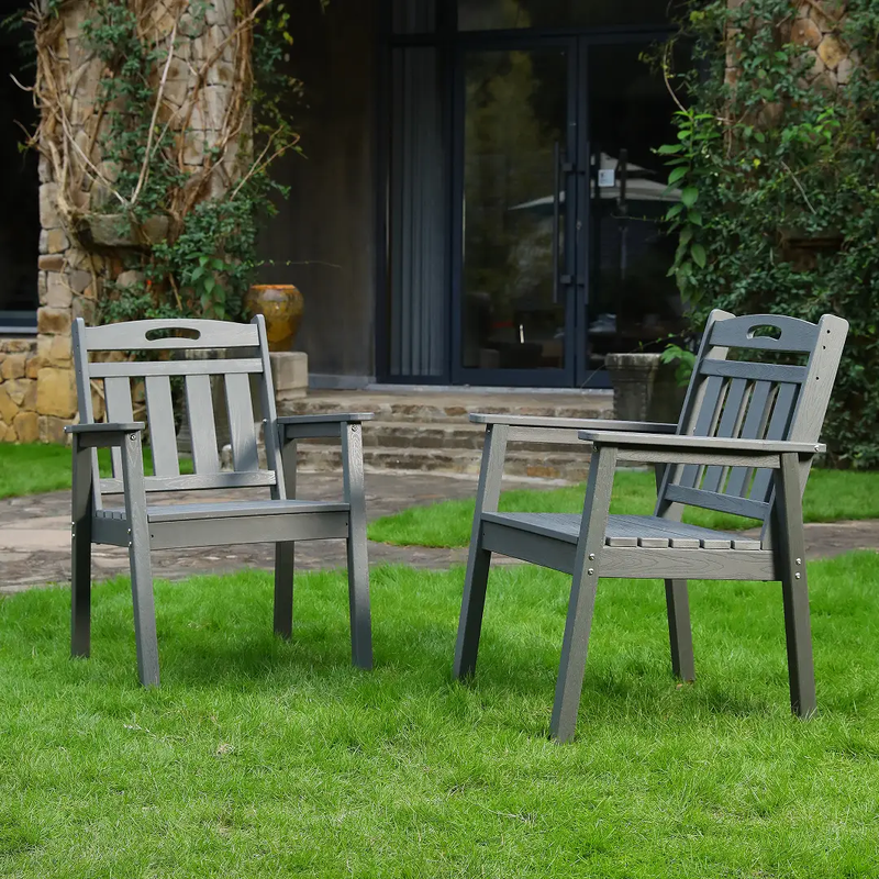 HDPE Outdoor Patio Dining Set with Table and 4 Chairs by HouseOfZazla