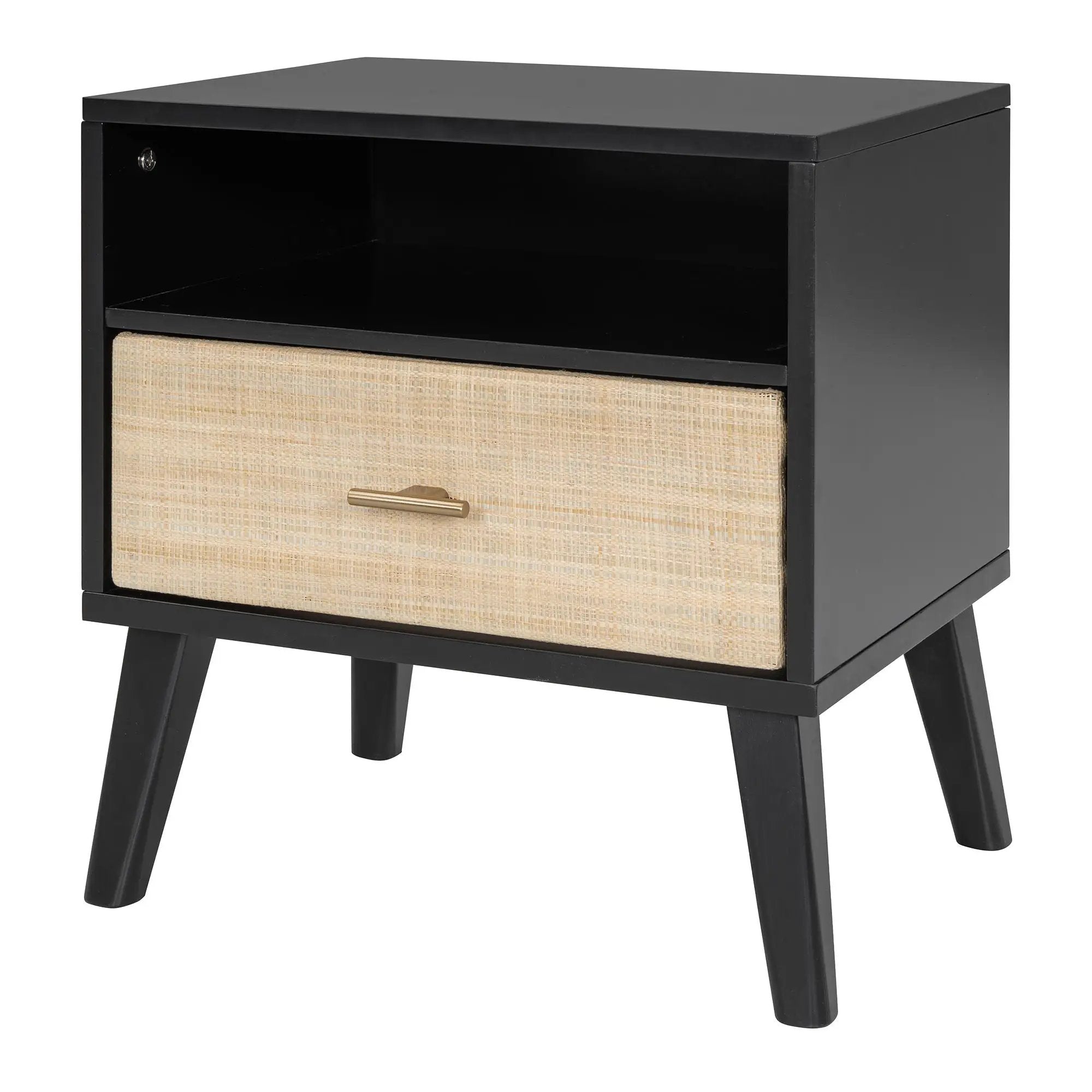 Bed Frame With 2 Nightstands Elegant Design With Lamps by HouseOfZazla