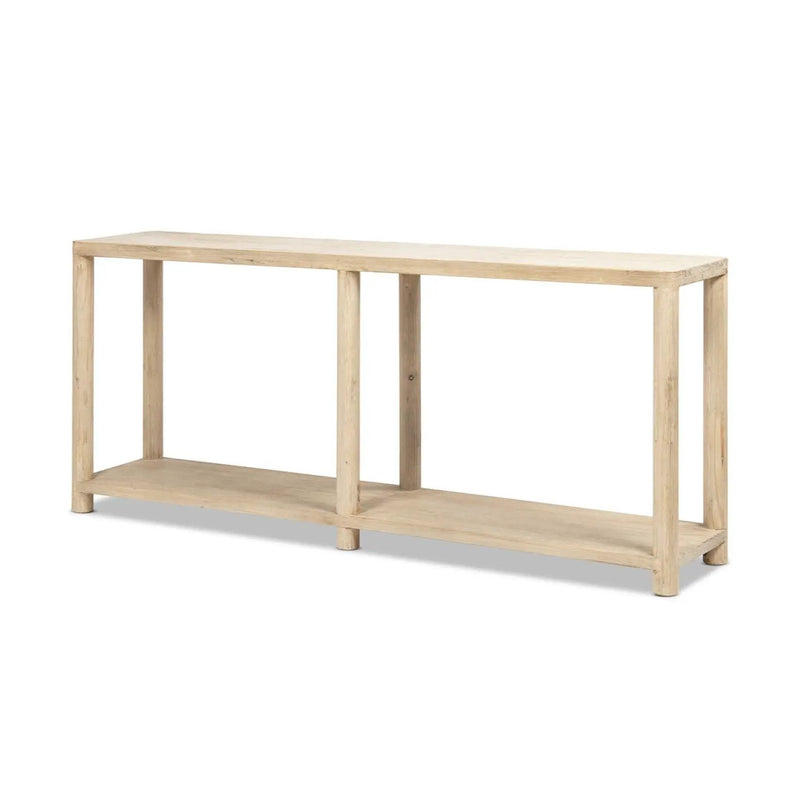 Milo - Console Table With Lower Shelf - Natural by HouseOfZazla