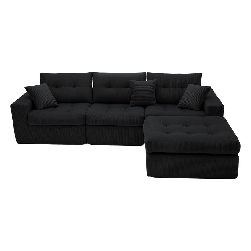 Corner Chaise L-Shaped Sectional Sofa Bed by Unique Piece Furniture