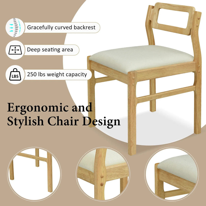 5 Piece Extendable Wood Square Dining Table Set With 2 Drop Leaves by HouseOfZazla
