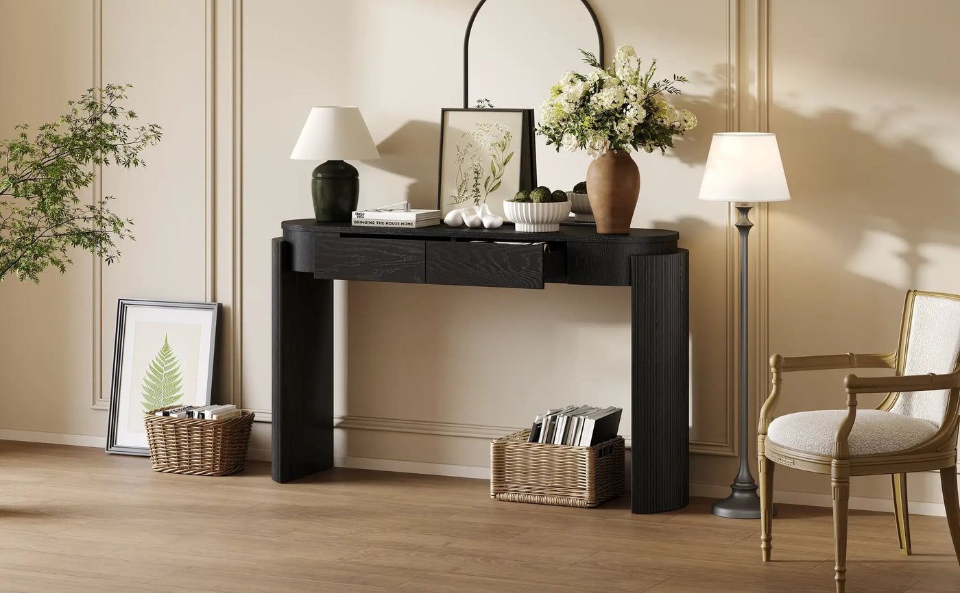 TREXM Entryway Table with Storage by HouseOfZazla