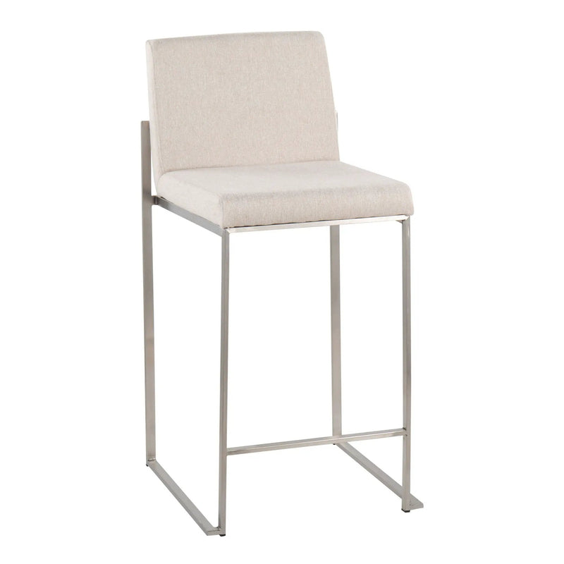 Fuji - Contemporary High Back Counter Stool, Functional Design by HouseOfZazla