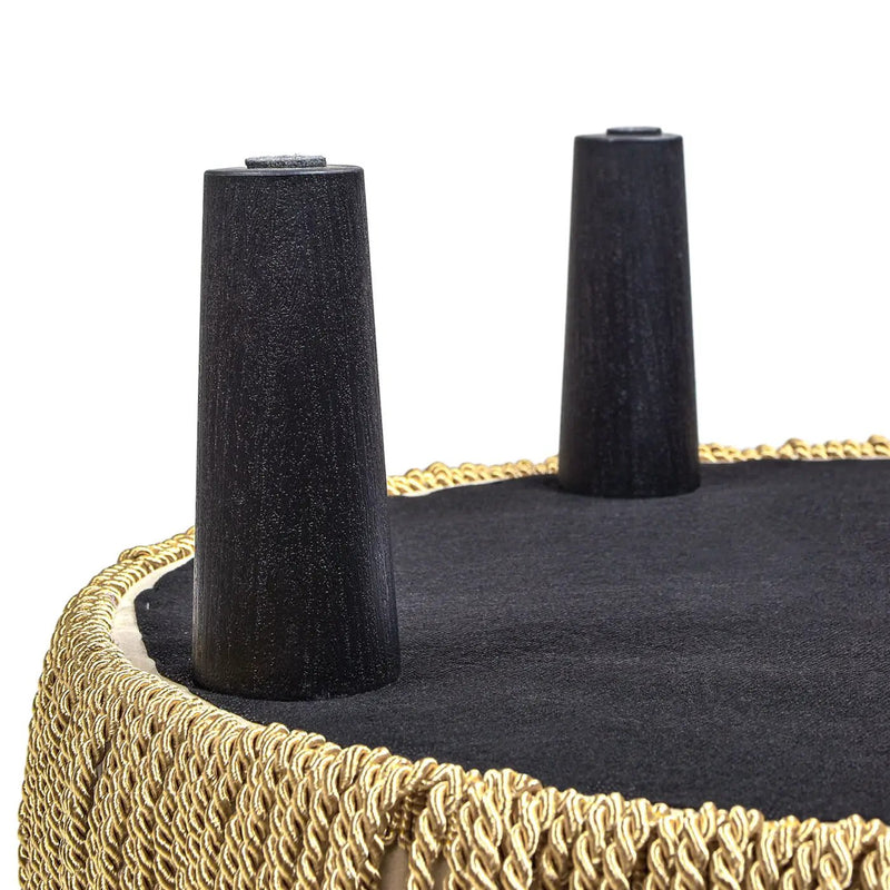 Yolanda - Round Upholstered Accent Ottoman by HouseOfZazla
