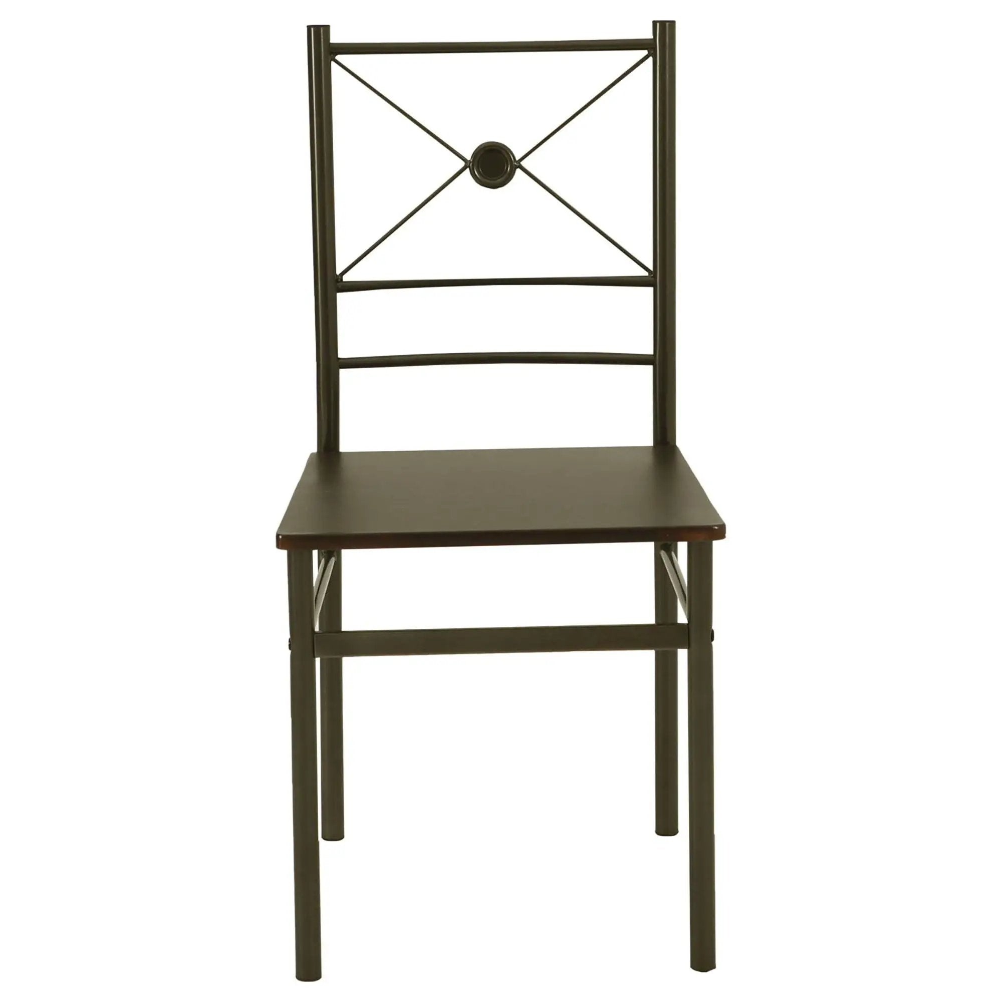 5 Piece Rectangle Dining Set With Tubing Base
