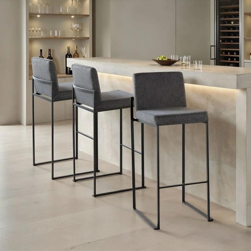 Fuji - Contemporary High Back Barstool Elegant Design by Unique Piece Furniture