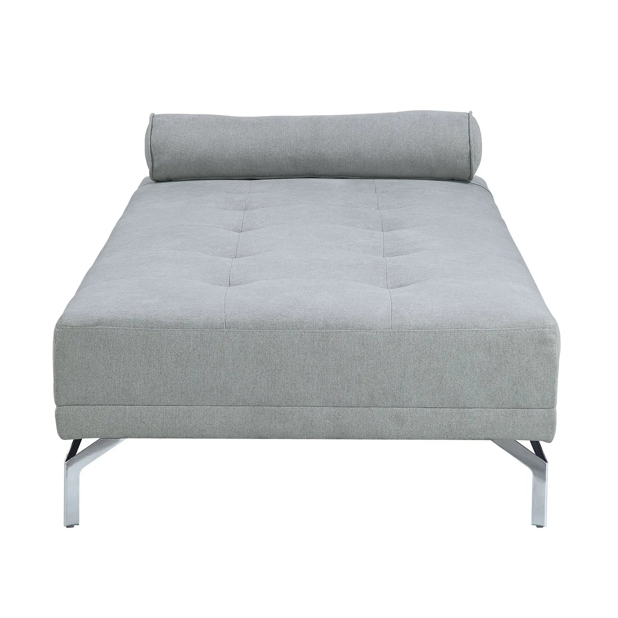 Quenti - Sofa Bed With Pillow - Gray Melange Velvet by Unique Piece Furniture