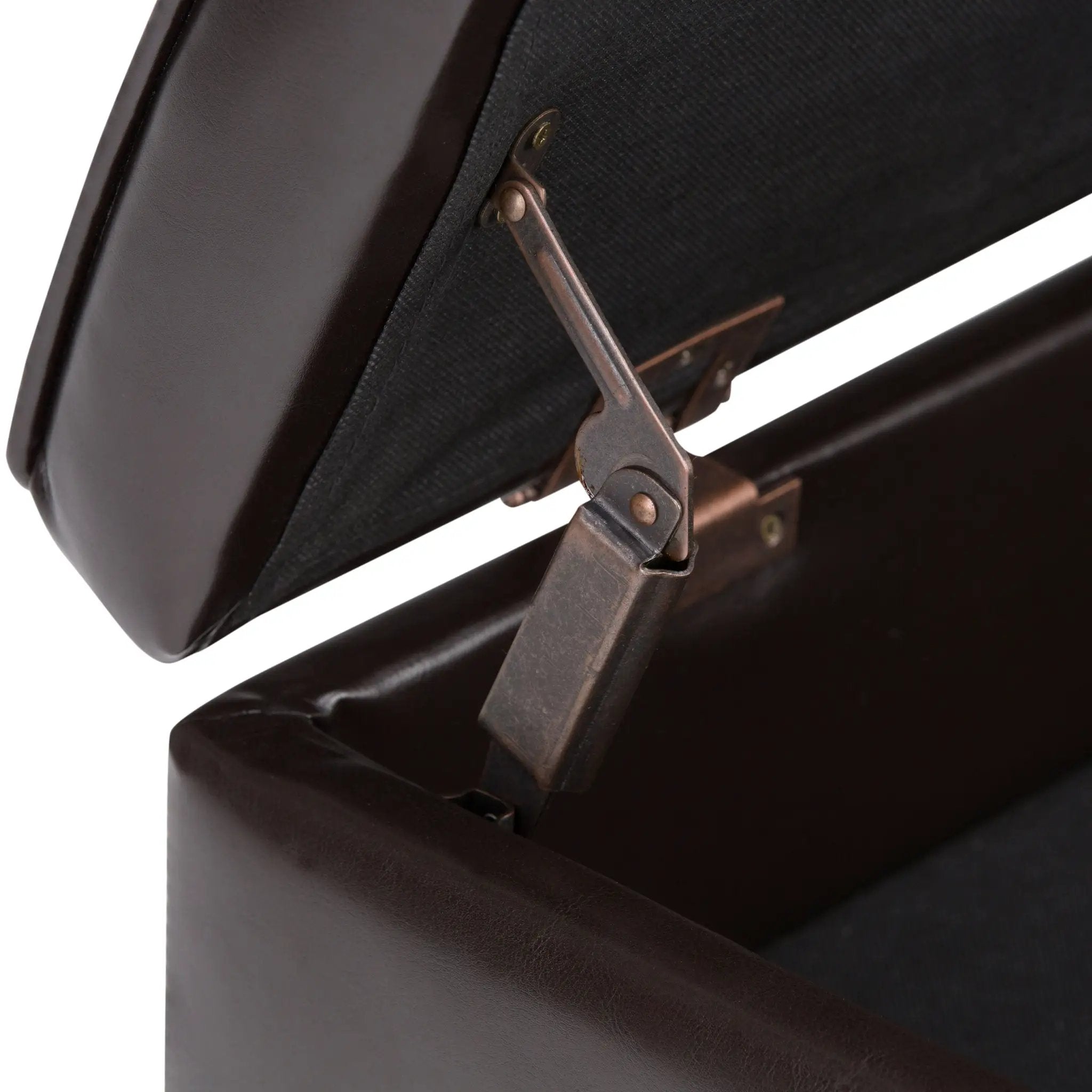 Cosmopolitan - Storage Ottoman Bench With Open Bottom - Tanners Brown by Unique Piece Furniture