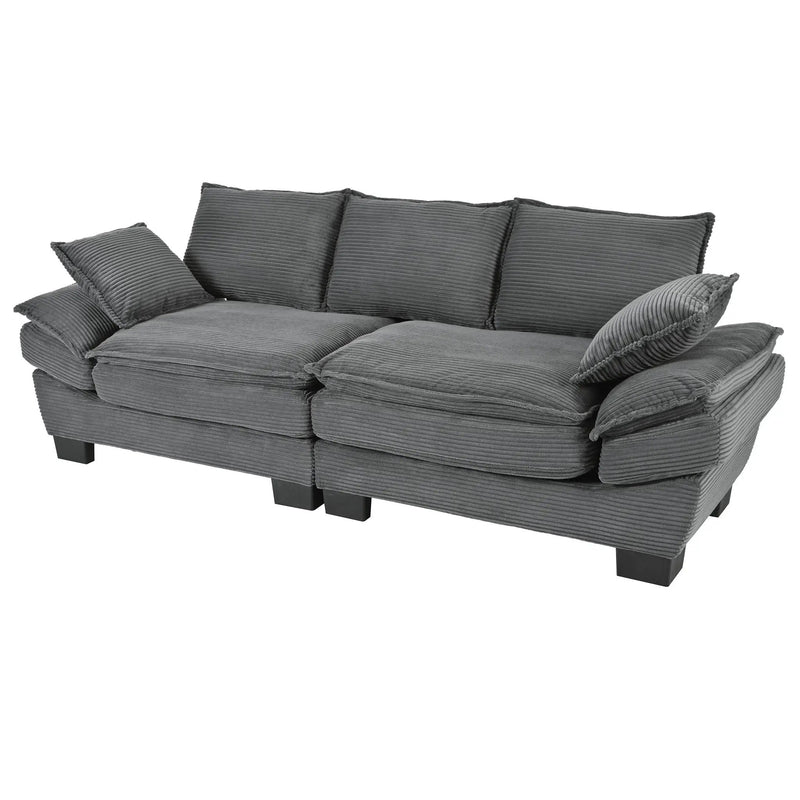 U-Style 85.4" Modern Curved Sofa by HouseOfZazla