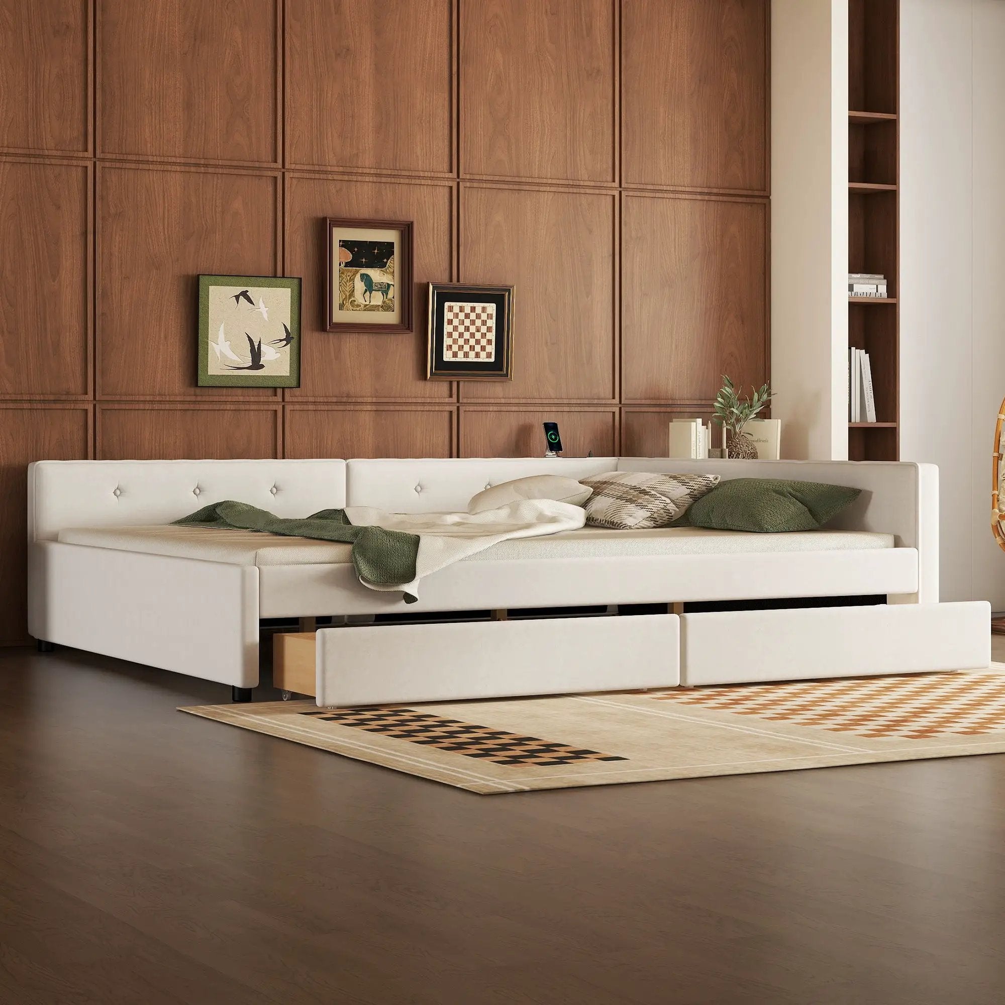 Platform Bed With USB Ports by Unique Piece Furniture