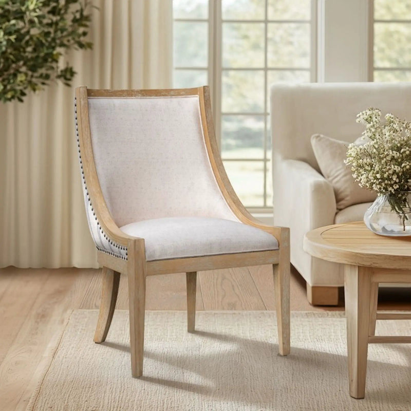 Upholstered Dining Chair With Nailhead Trim by Unique Piece Furniture