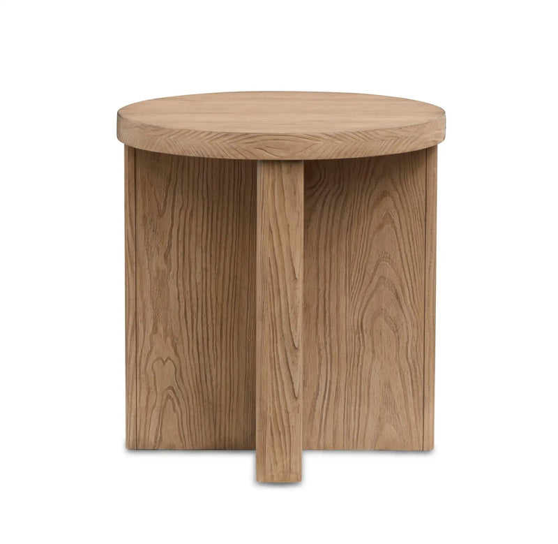 Hayden - Round End Table - Golden Oat by Unique Piece Furniture