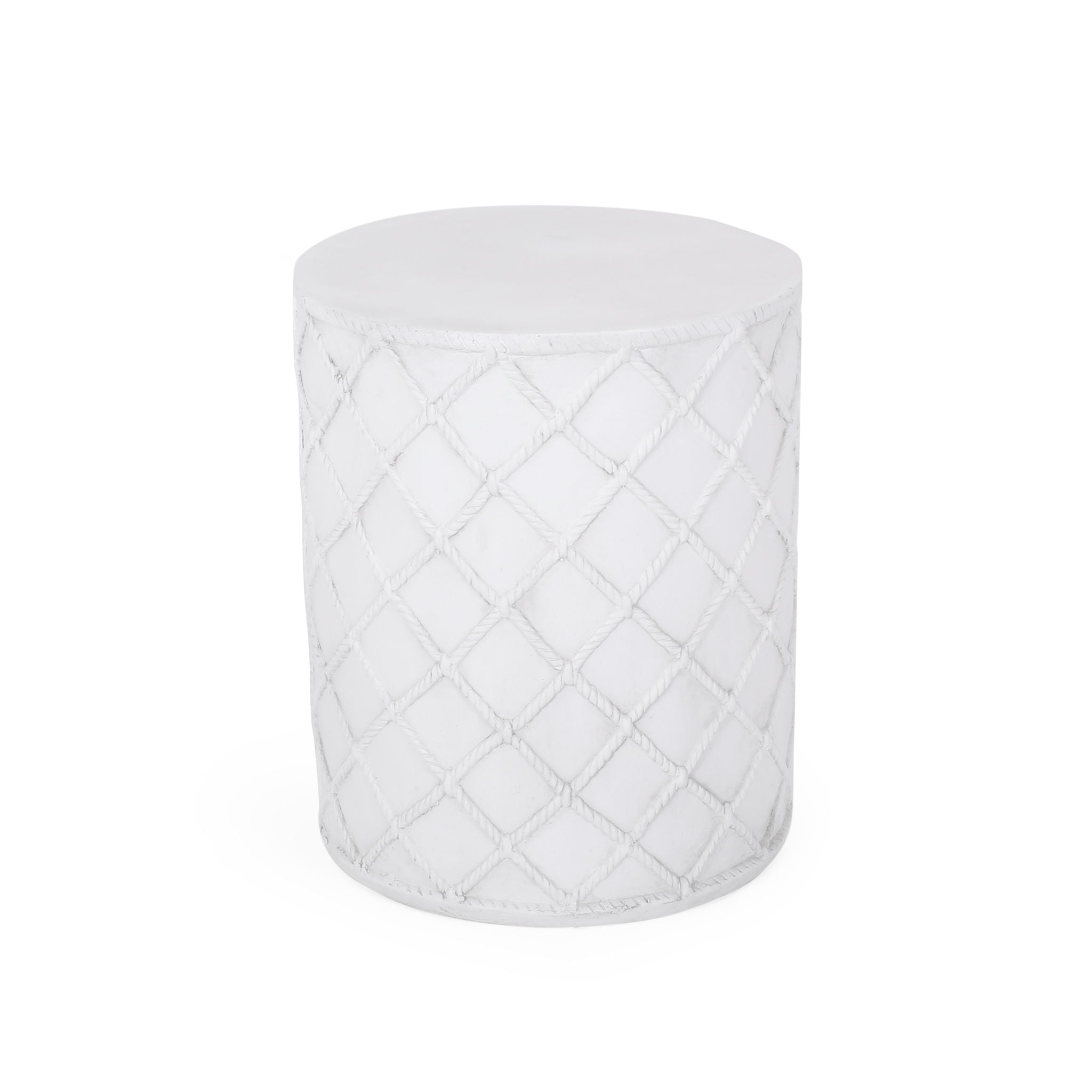 End Table, Outdoor - Antique White by HouseOfZazla