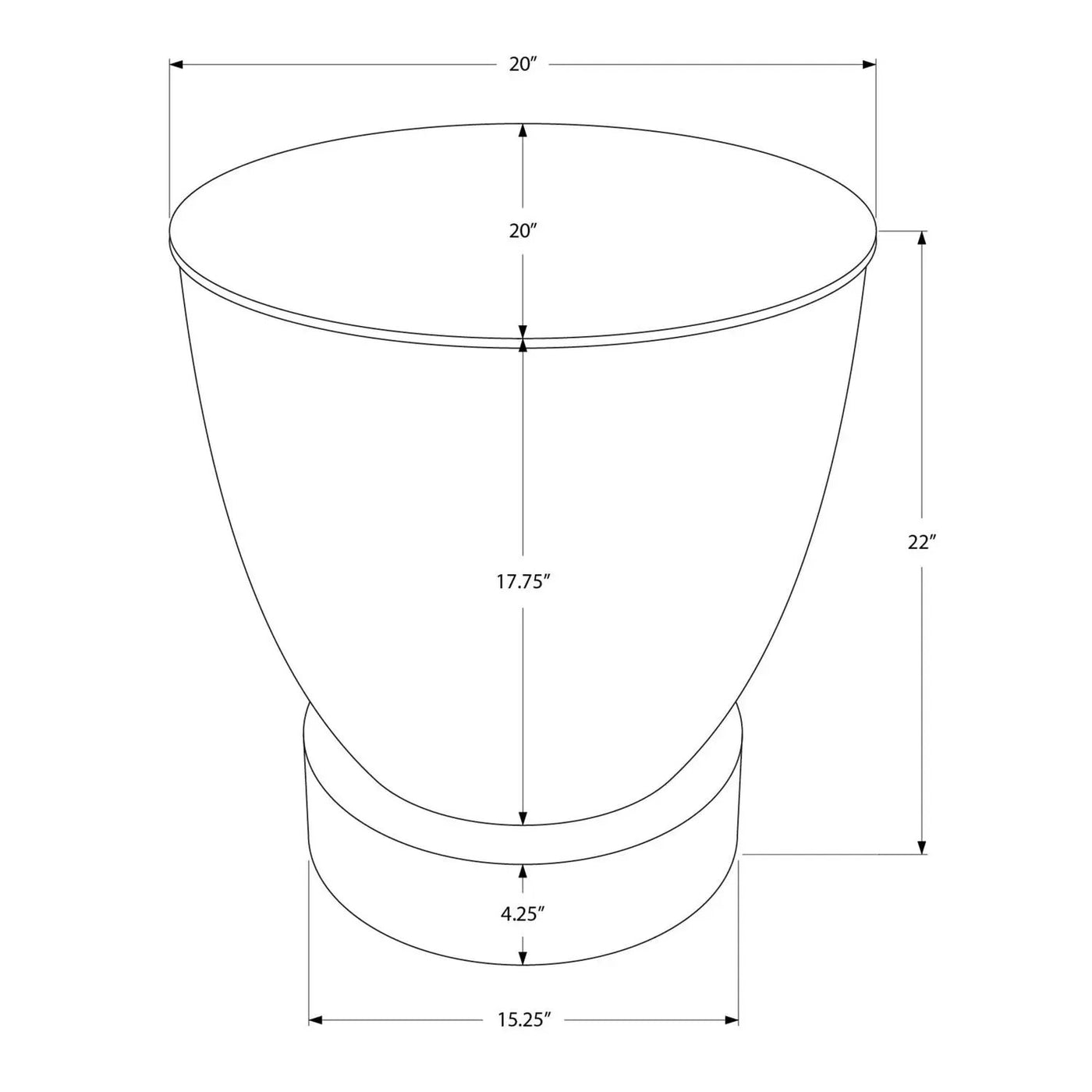 Drum Accent Side Table, Contemporary & Modern Design by Unique Piece Furniture