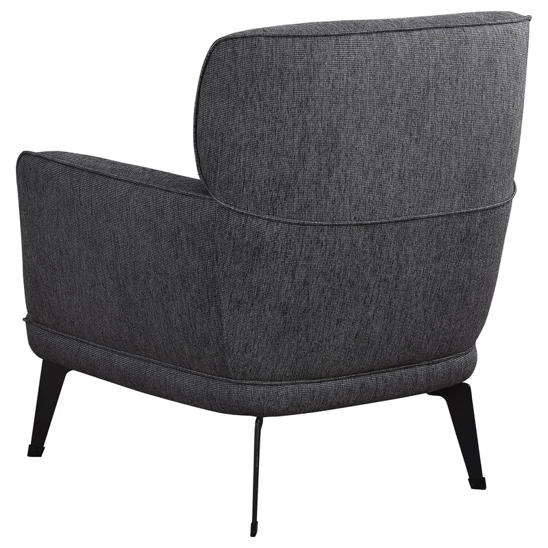 Andrea Upholstered Crescent Arm Accent Chair Grey by Unique Piece Furniture