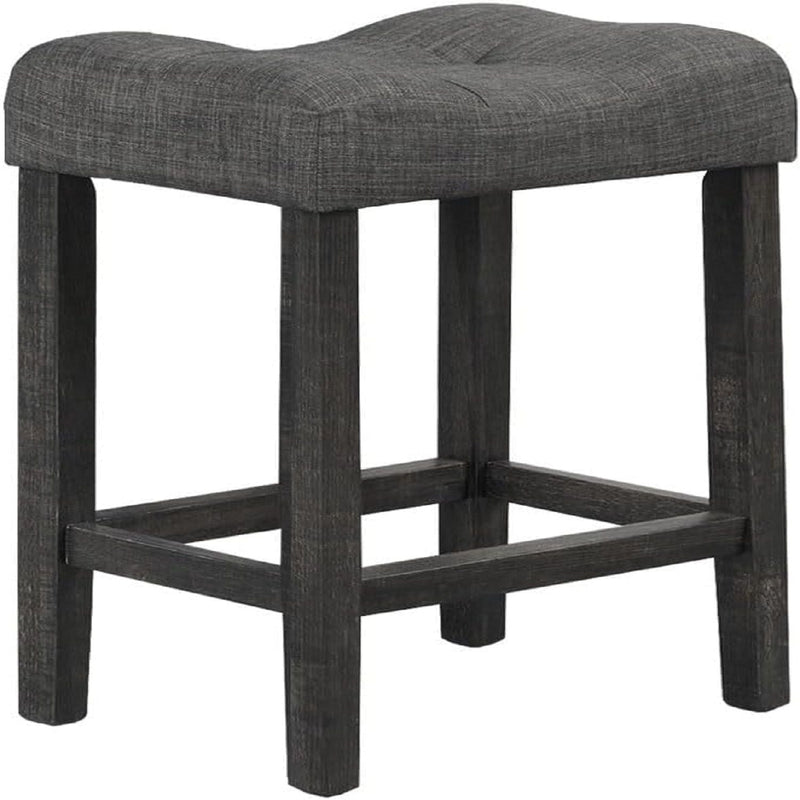 Transitional Counter Dining Set With 4 Tufted Stools by HouseOfZazla