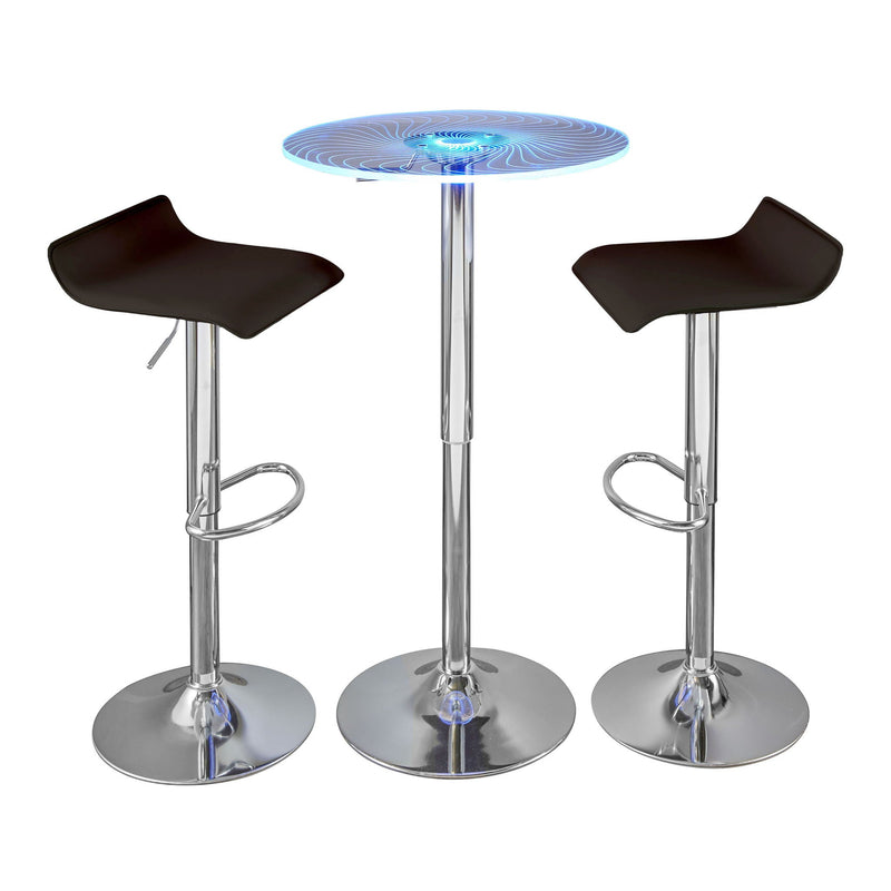 Spyra Ale - 3 Piece Contemporary Adjustable Bar With Up Set by HouseOfZazla