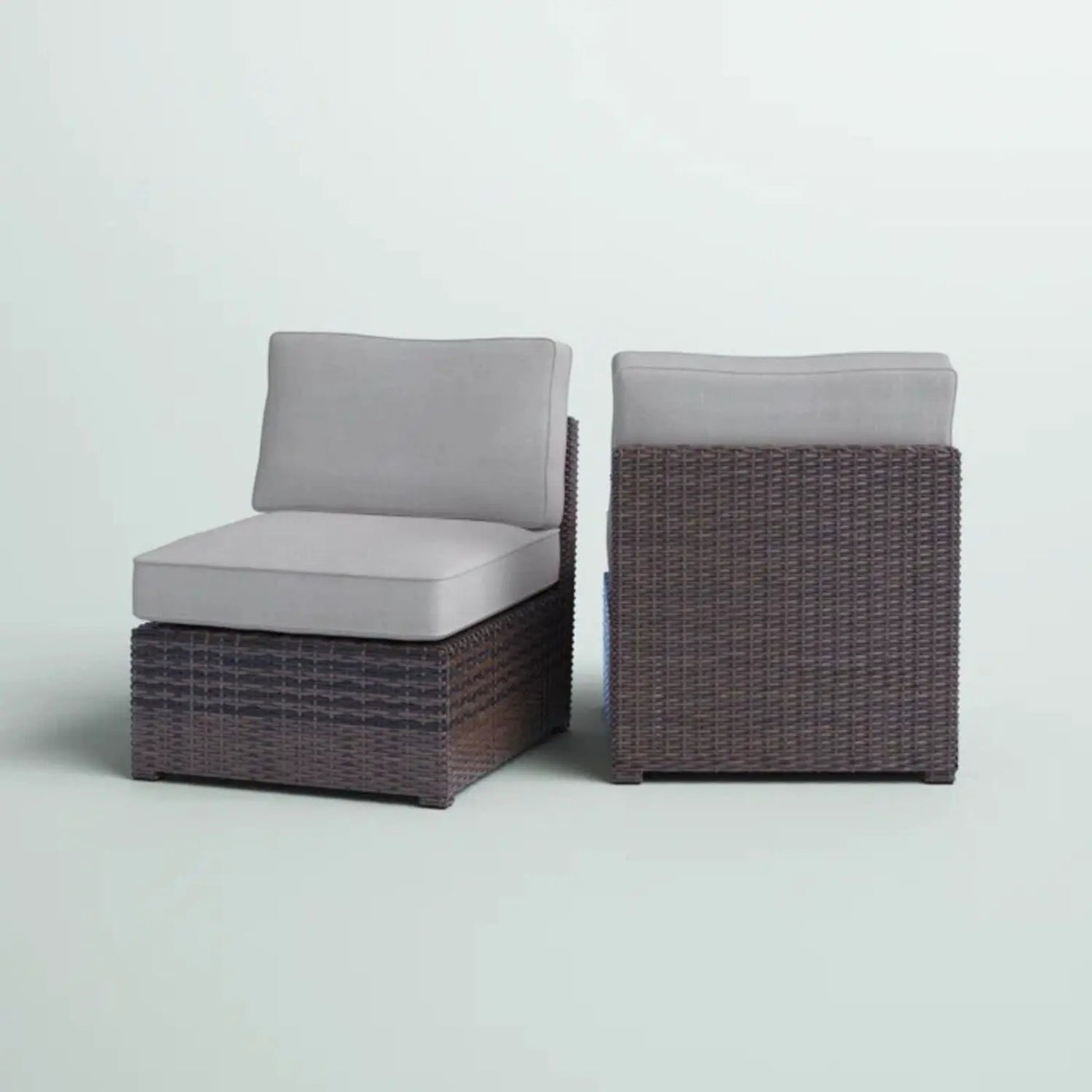 Armless Patio Chair With Cushions by HouseOfZazla