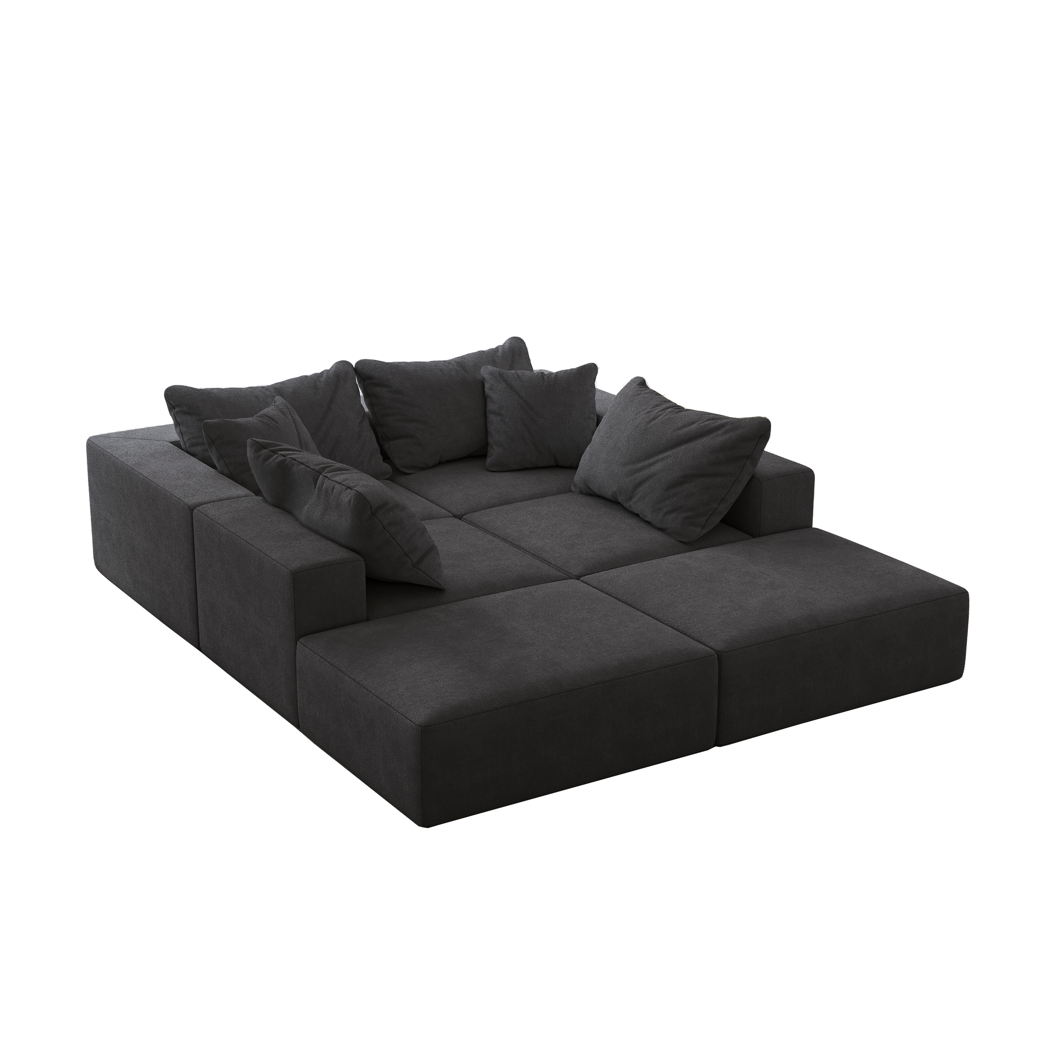 Oversized Sponge Cloud Sofa - Modern Sectional Couch Set by HouseOfZazla