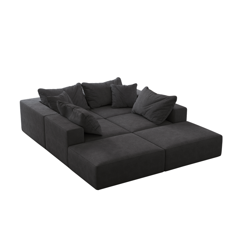 Oversized Sponge Cloud Sofa - Modern Sectional Couch Set by HouseOfZazla