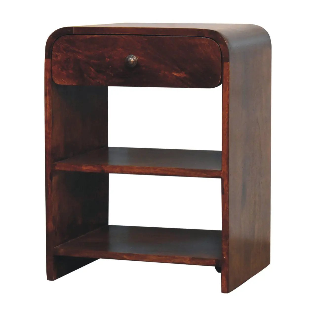 Aspen - Open Bedside Table - Dark Brown by HouseOfZazla