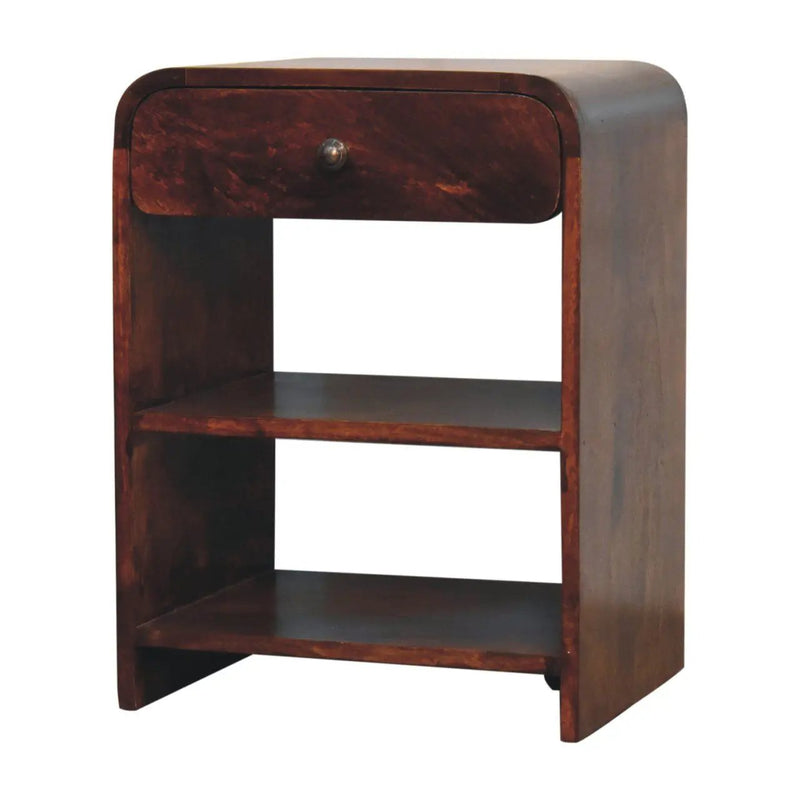 Aspen - Open Bedside Table - Dark Brown by HouseOfZazla
