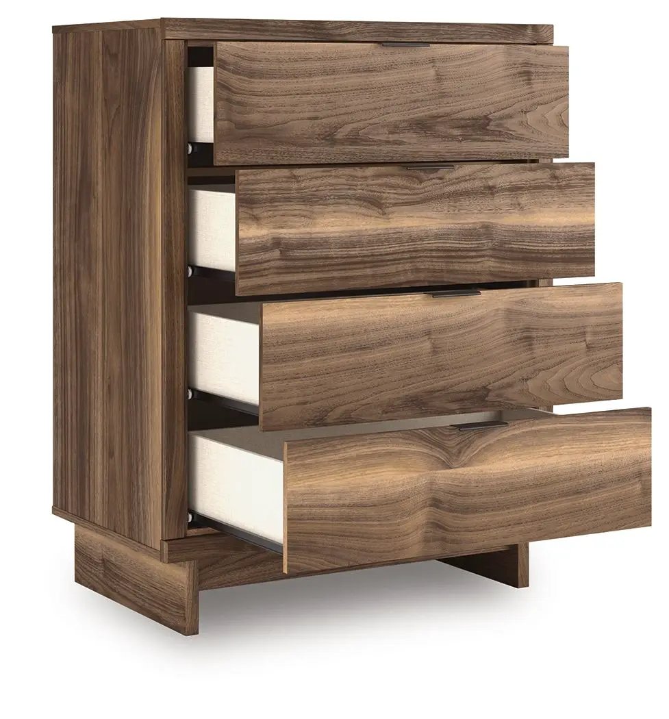 Chirason - Four Drawer Chest - Brown by Unique Piece Furniture