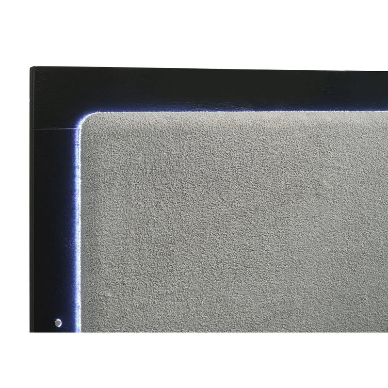 Sophia - Panel Bed With LED Headboard