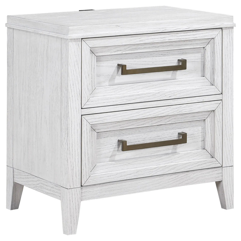 Avril - 2 Drawer Nightstand - White by HouseOfZazla