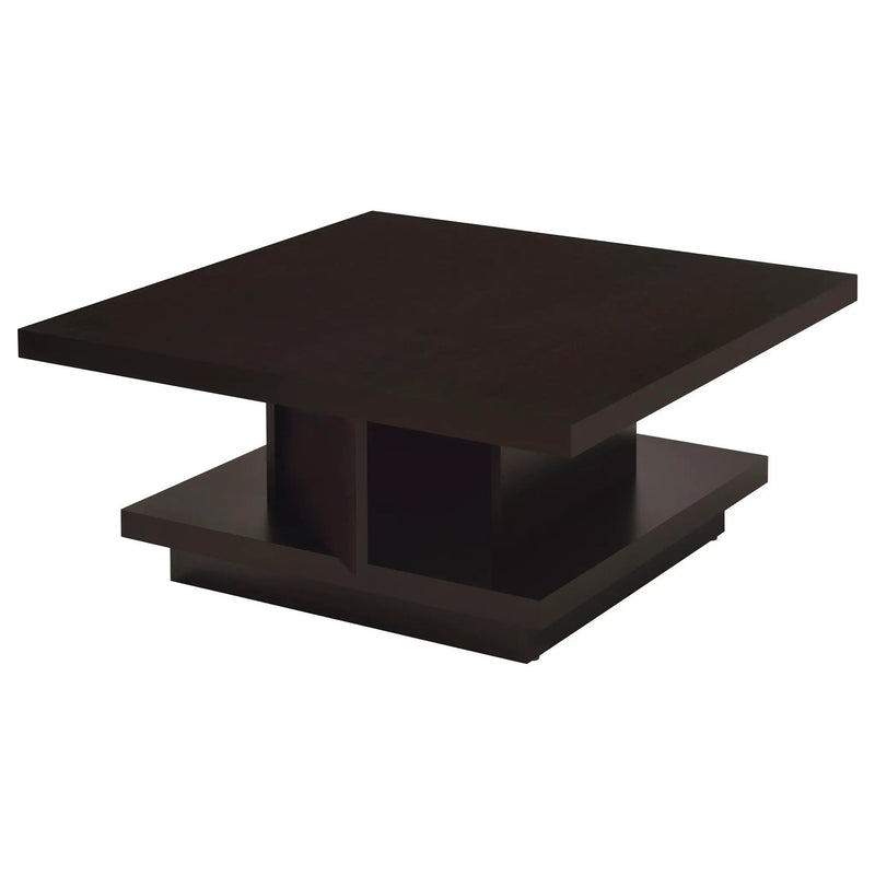 Reston 3-piece Square Coffee and End Table Set Cappuccino by Unique Piece Furniture
