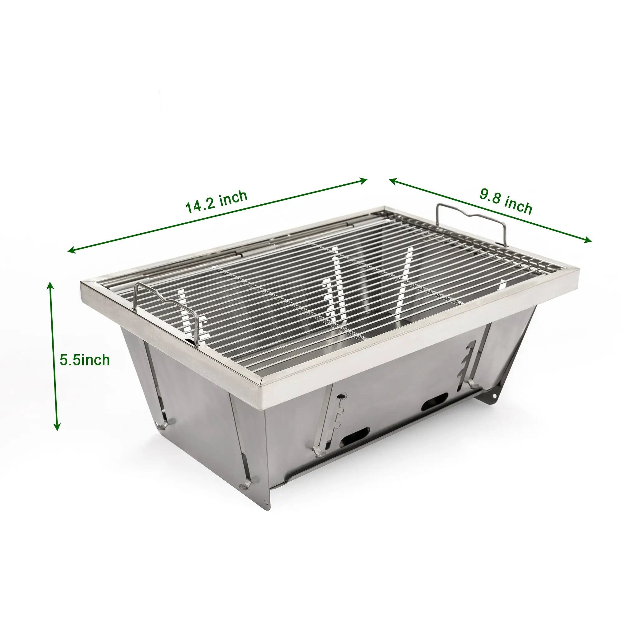 Folded Portable BBQ Outdoor Charcoal Barbecue Set by HouseOfZazla