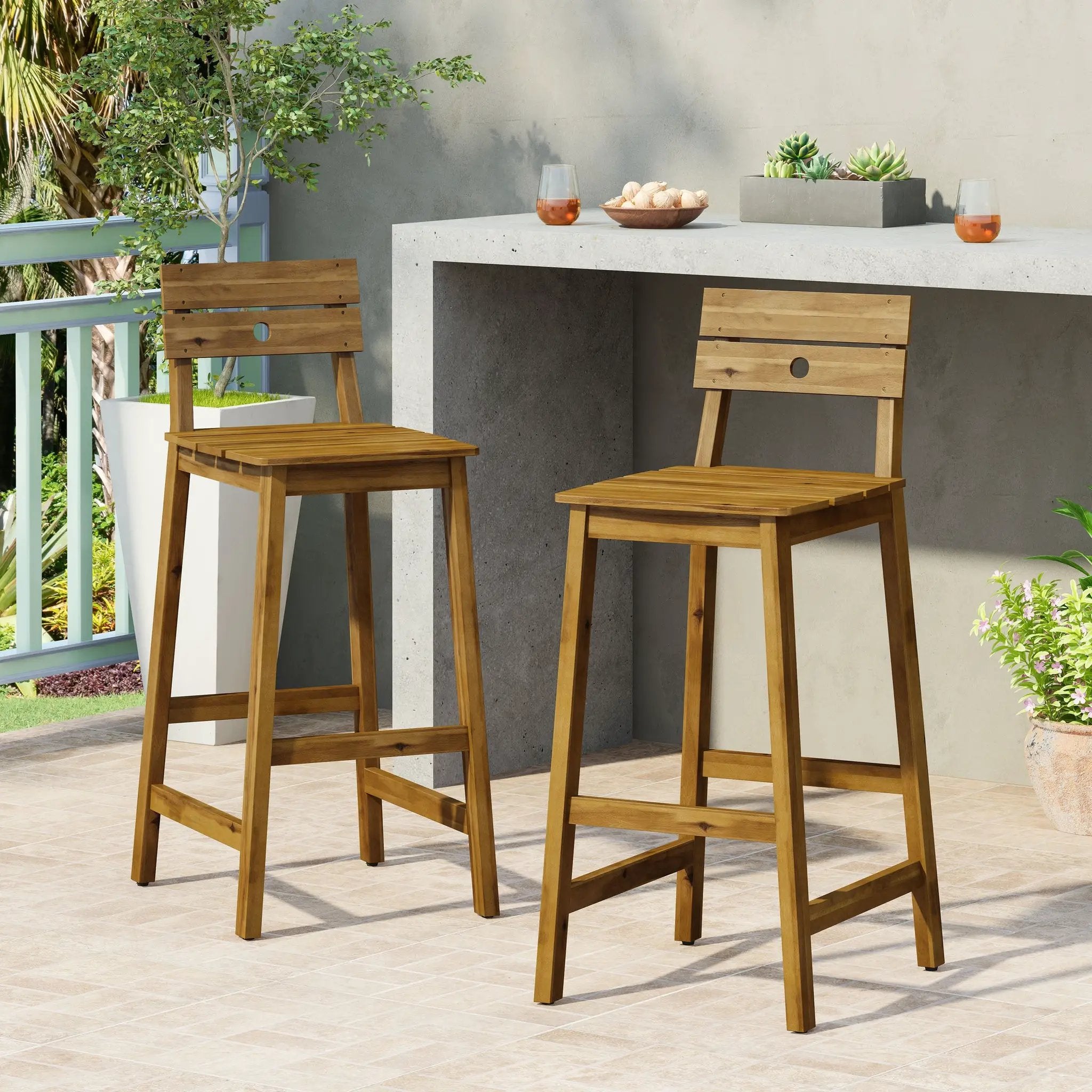 Ashlyn Barstool Set of 2 by HouseOfZazla