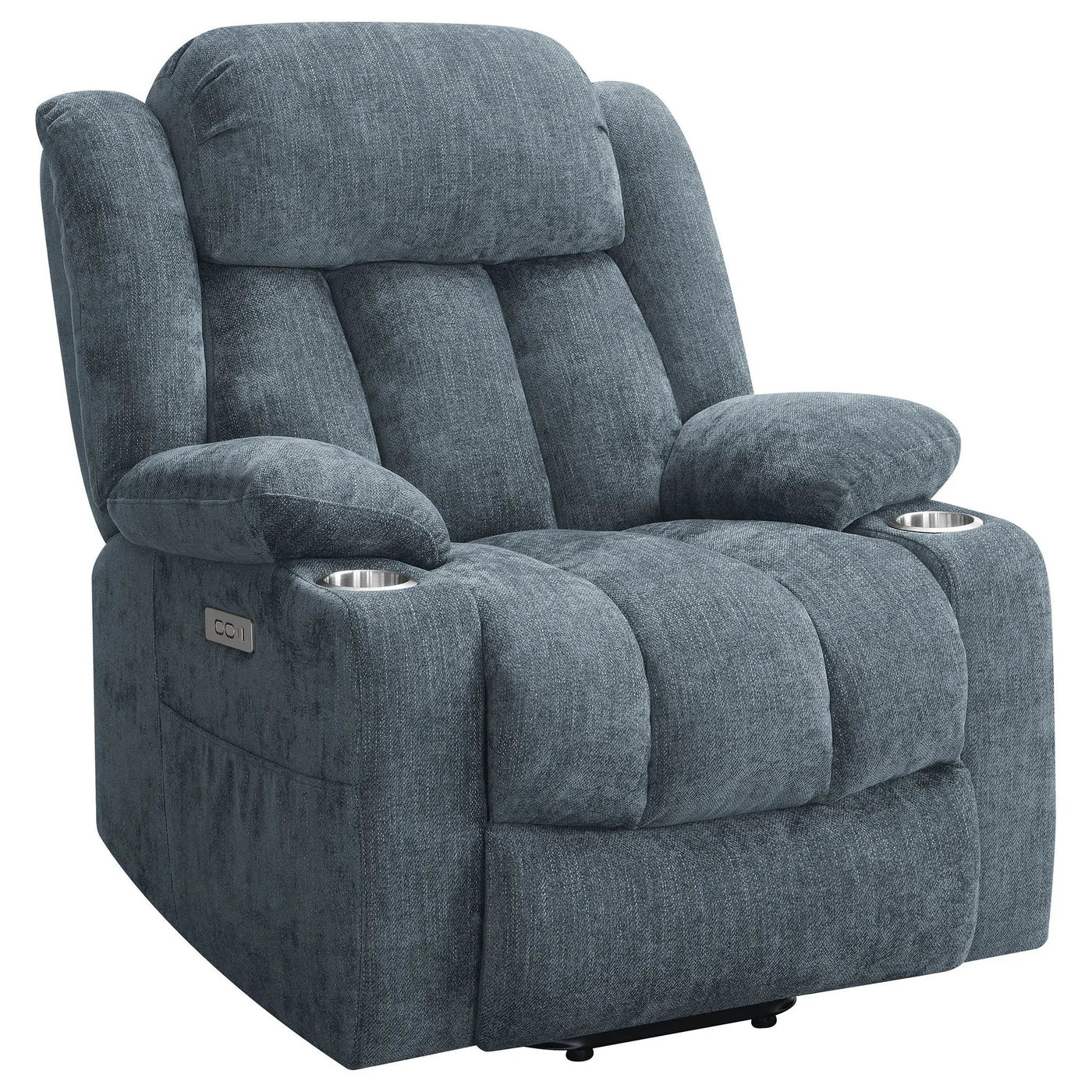 Beca - Upholstered Power Lift Recliner With Cupholders And USB Charging by Unique Piece Furniture