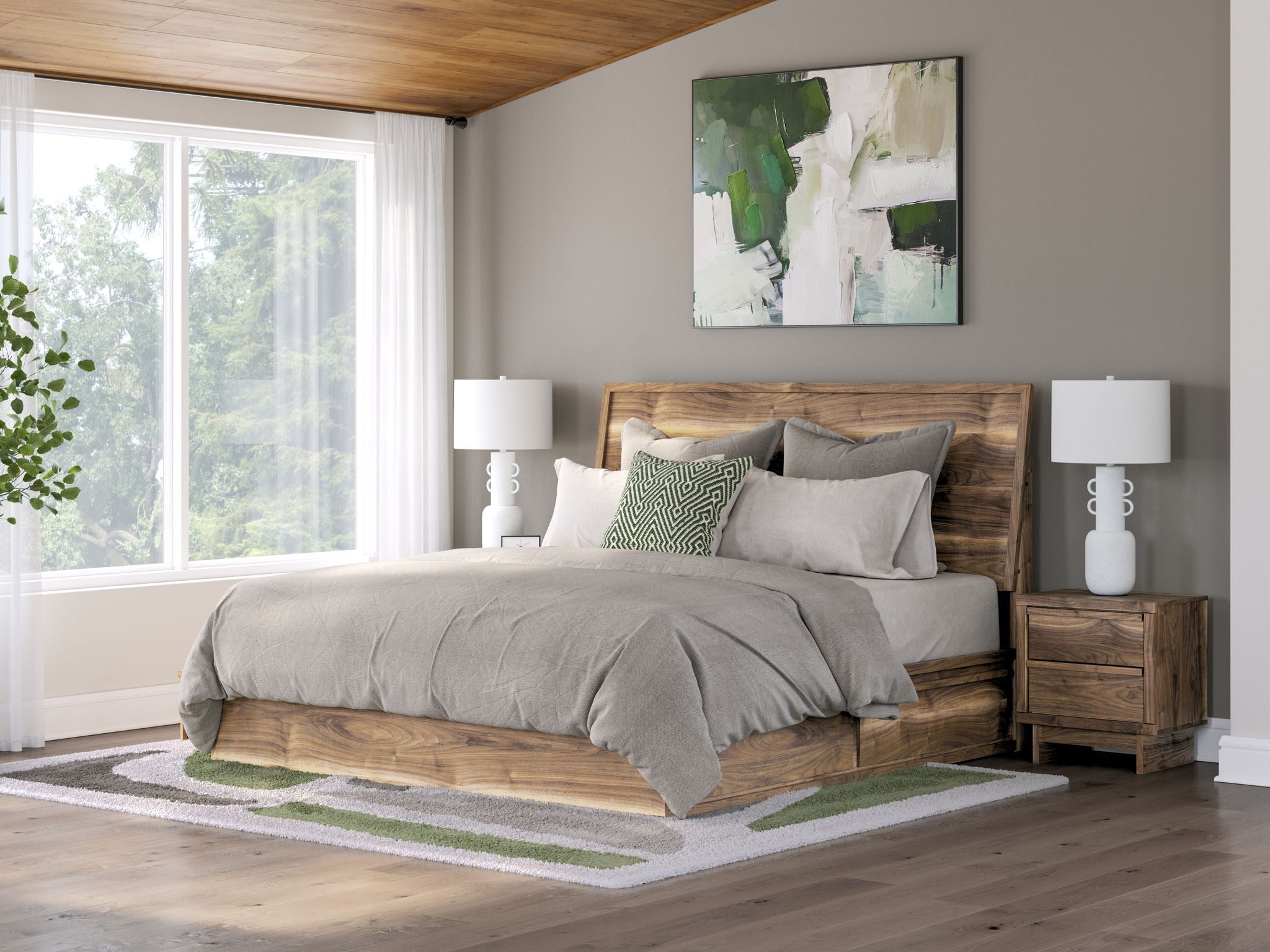 Chirason - Panel Bed With Storage by Unique Piece Furniture