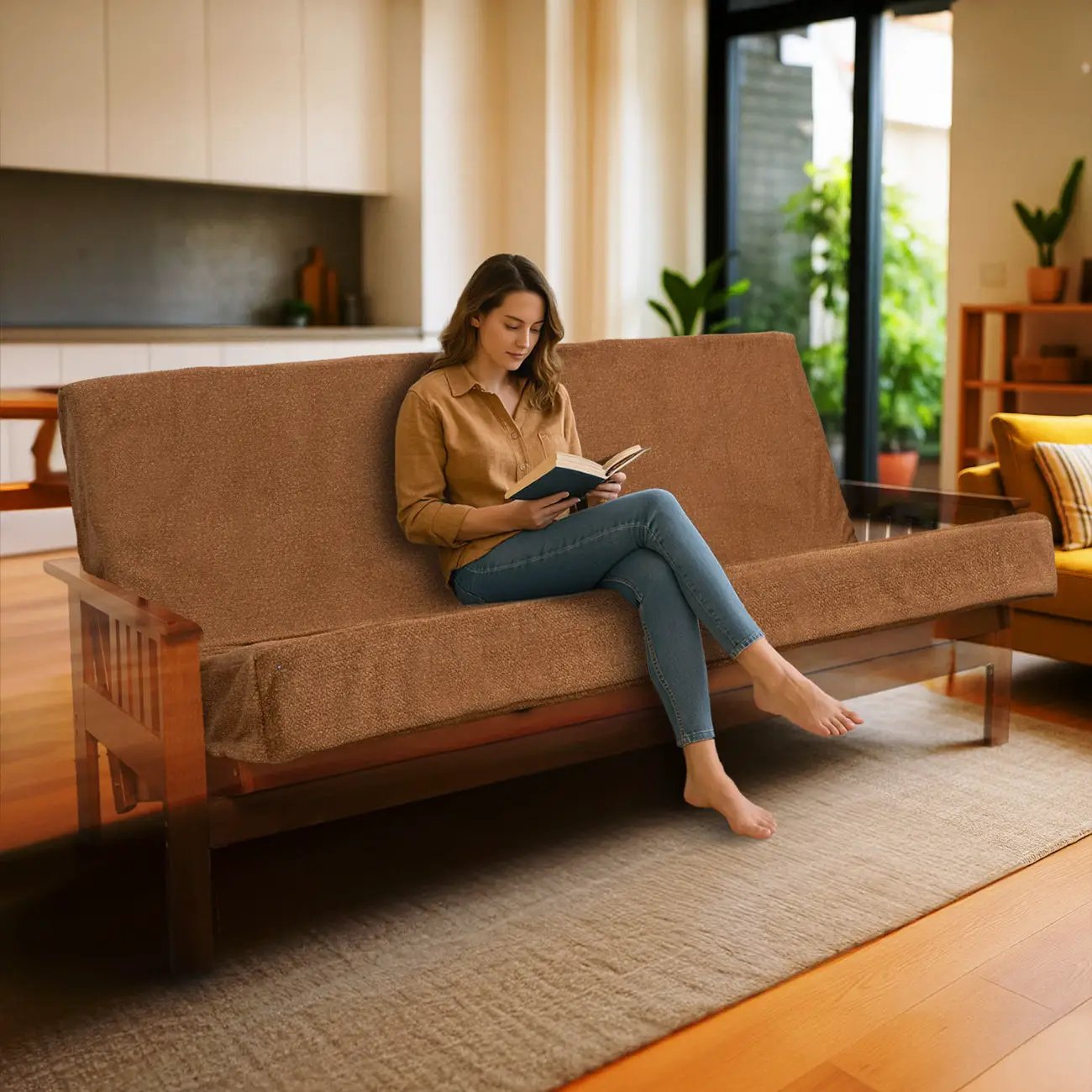 Memory Foam Infused Futon Mattress Full XL by HouseOfZazla