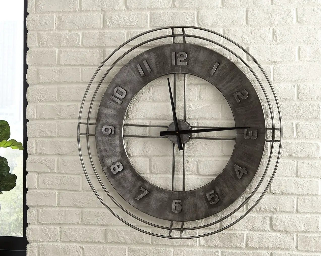 Ana Sofia - Wall Clock - Antique Gray by Unique Piece Furniture